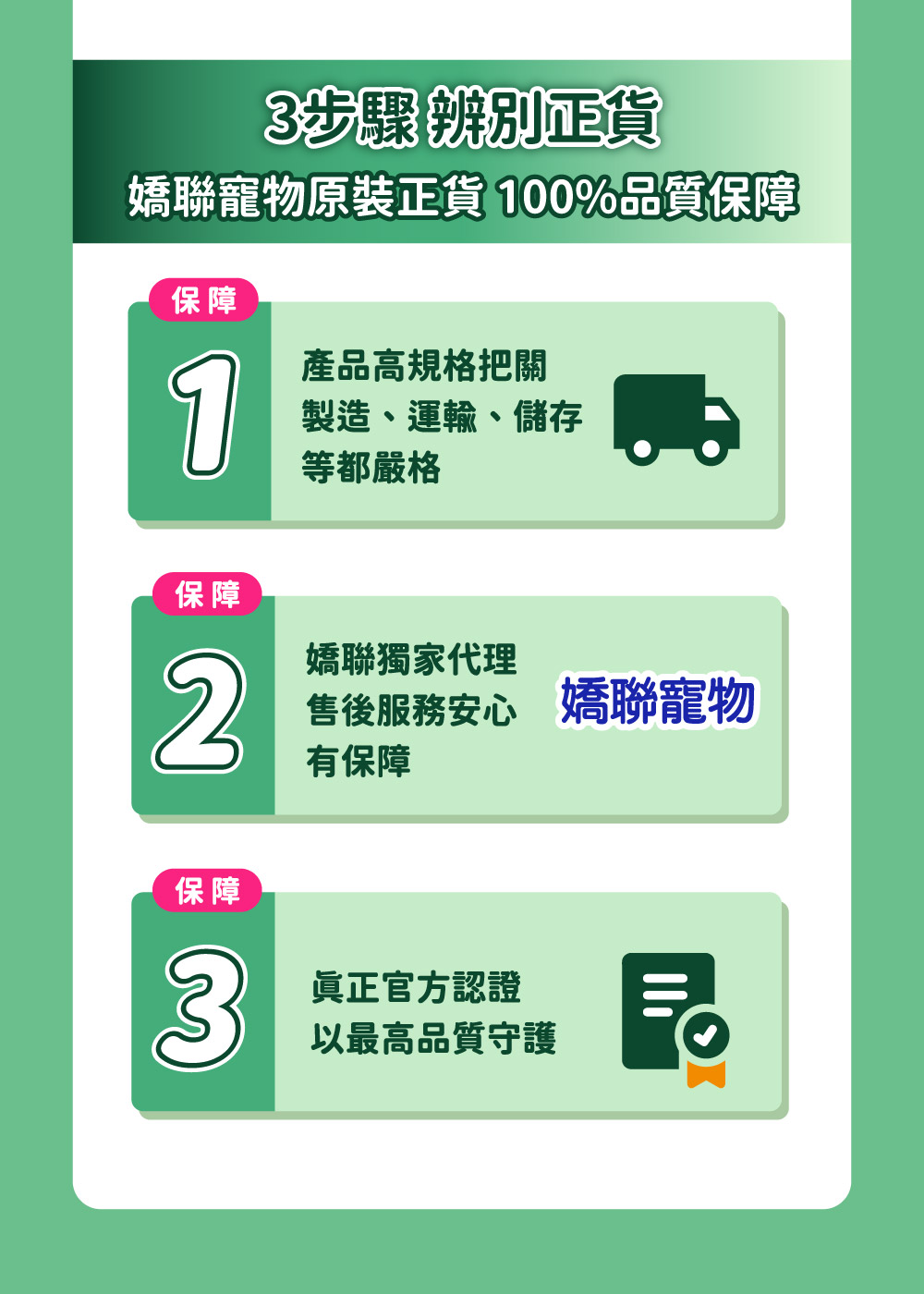 3步驟 辨別正貨