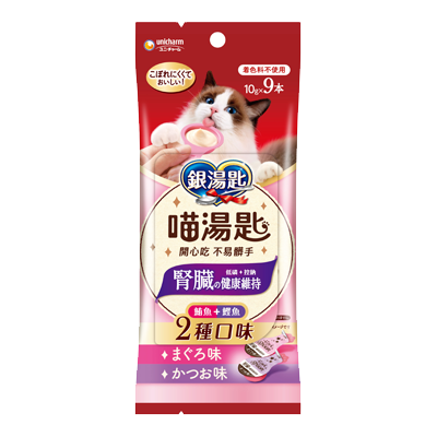 貓湯匙，腎臟的健康維持 低磷+低鈉，鮪魚鰹魚雙口味